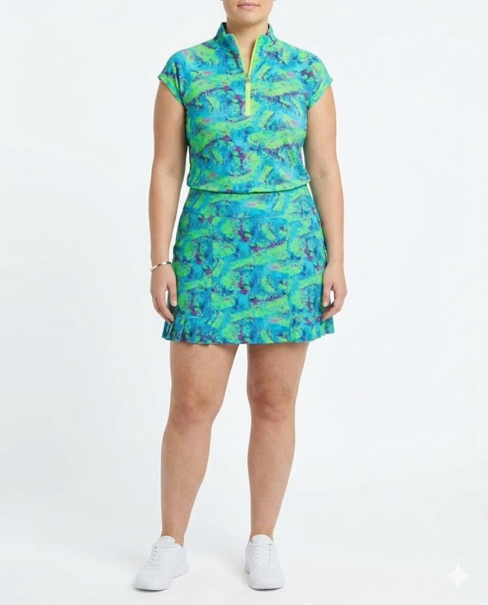 Tzu Tzu Athletic Performance 2 Piece Set Tennis Golf Pickleball Skort Top Sz XL